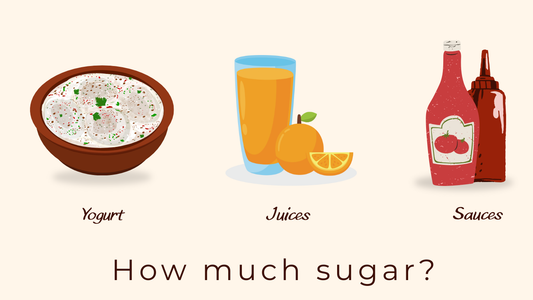 Yogurt, juices, sauces - sugar where you least expect it
