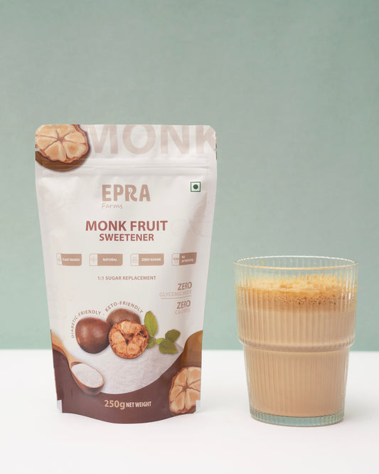 EPRA Farms Monk Fruit Sweetener - 100% Natural | 1:1 Sugar Replacer